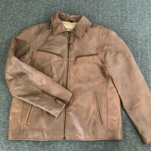 Men's Brown Leather Jacket